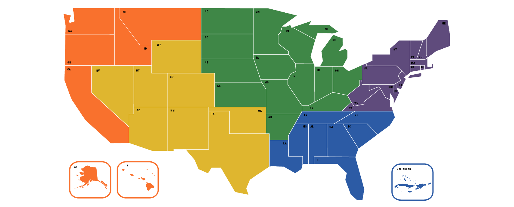 US Regional Map